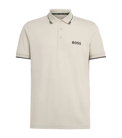 Hugo Boss Boss Paddy Polo Shirt In Neutral