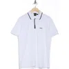 Hugo Boss Boss Paddy Tipped Cotton Polo In White
