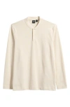 Hugo Boss Boss Pal Long Sleeve Blade Collar Polo In White