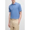 Hugo Boss Boss Pallas Cotton Polo In Bright Blue