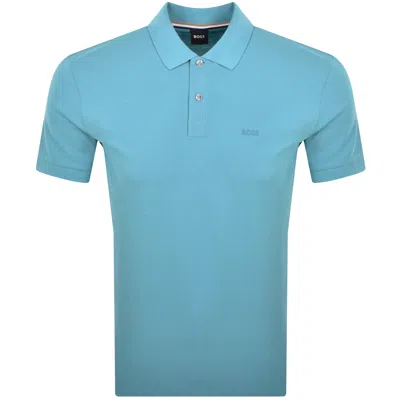 Hugo Boss Boss Pallas Polo T Shirt Blue
