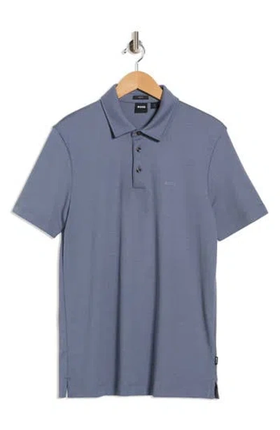 Hugo Boss Boss Palosh Short Sleeve Polo In Blue