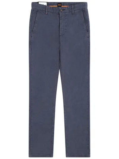 Hugo Boss Boss Pantalone Chino In Blue