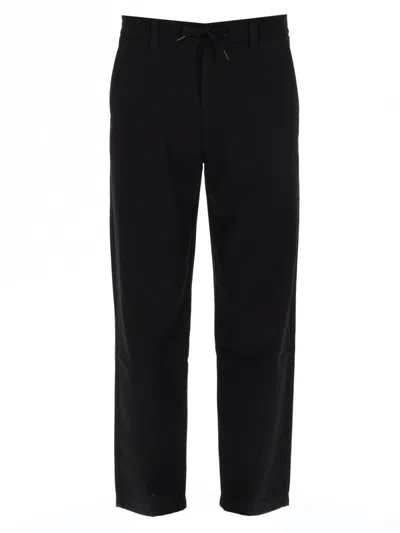 Hugo Boss Boss Pantalone Chino Con Coulisse In Black