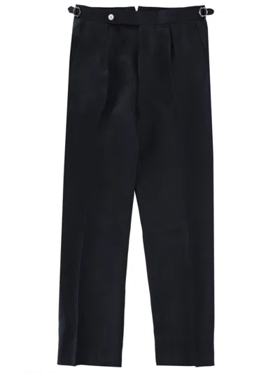 Hugo Boss Boss Pantalone Sartoriale Con Pieghe In Black