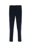 Hugo Boss Tapered-fit Drawstring Pants In Stretch-cotton Twill In Blue
