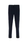 Hugo Boss Tapered-fit Drawstring Pants In Stretch-cotton Twill In Blue