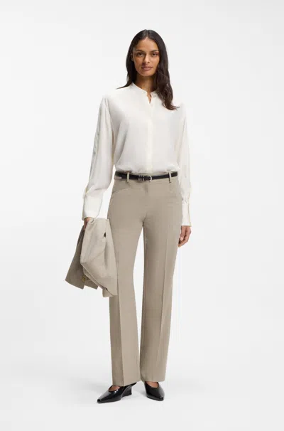 Hugo Boss Boss Pants Formal Tilda9 10273169 01 In Brown
