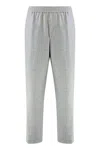 Hugo Boss Boss Pants In Wool Blend In Gray