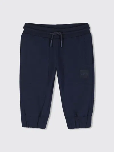 Hugo Boss Babies' Boss Pants Kids Color Marine In Black