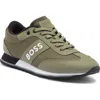 Hugo Boss Boss Parkour Runner Sneaker In Olive Green