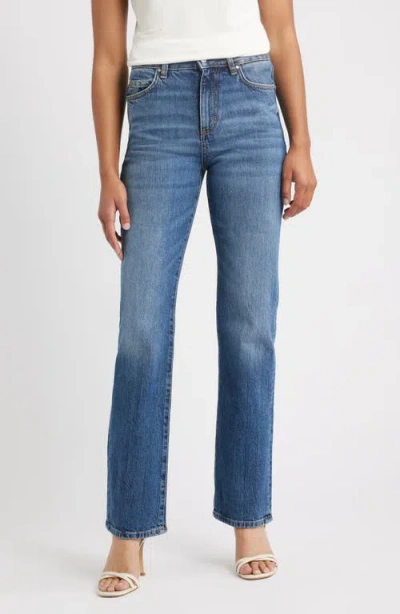 Hugo Boss Boss Parkway Slim Straight Leg Jeans In Blue