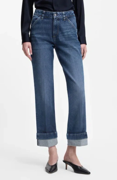 Hugo Boss Boss Parkway Slim Straight Leg Jeans In Blue