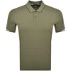 Hugo Boss Boss Parlay 147 Mercerised Polo Green In Green