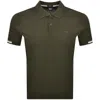 Hugo Boss Boss Parlay 147 Mercerised Polo Green In Green