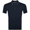 Hugo Boss Midnight Blue Stretch Polyester Polo Shirt