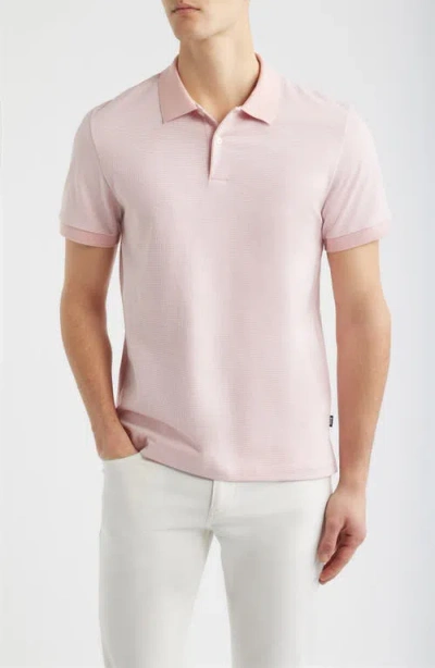 Hugo Boss Boss Parlay Cotton Piqué Polo In Pink