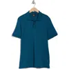 Shop Hugo Boss Boss Parlay Cotton Polo In Open Blue