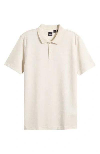 Hugo Boss Boss Parlay Cotton Polo In White