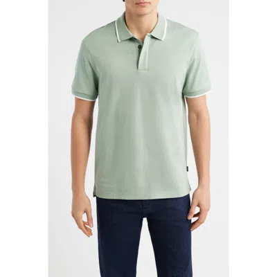 Hugo Boss Boss Parlay Tipped Cotton Polo In Multi