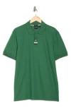 Hugo Boss Boss Parlay Tipped Cotton Polo In Open Green