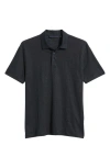 Hugo Boss Boss Parris Linen Polo In Blue