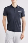 Hugo Boss Boss Paul Pro Performance Polo In Dark Blue