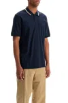 Hugo Boss Boss Penrose Polo Shirt In Mercerized Cotton In 深蓝色