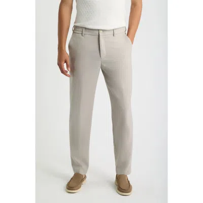 Hugo Boss Boss Perin Flat Front Trousers In Neutral