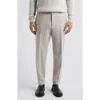 Hugo Boss Relaxed-fit Trousers In Cotton-cashmere Corduroy In Open White