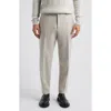 Hugo Boss Relaxed-fit Trousers In Cotton-cashmere Corduroy In Open White