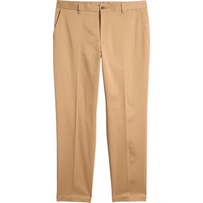 Hugo Boss Boss Perin Stretch Cotton Pants In Medium Beige