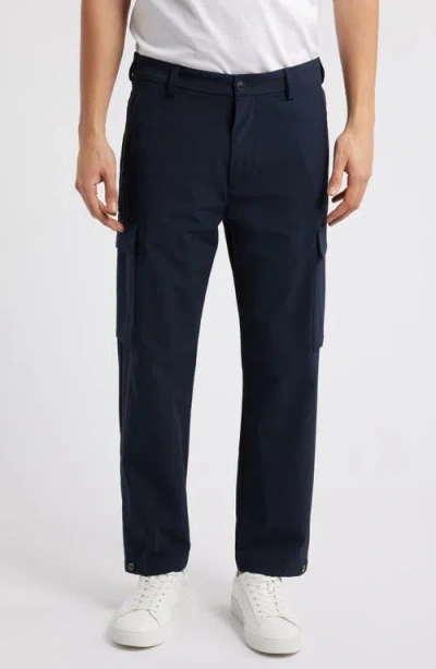 Hugo Boss Boss Perin Stretch Nylon Cargo Pants In Dark Blue