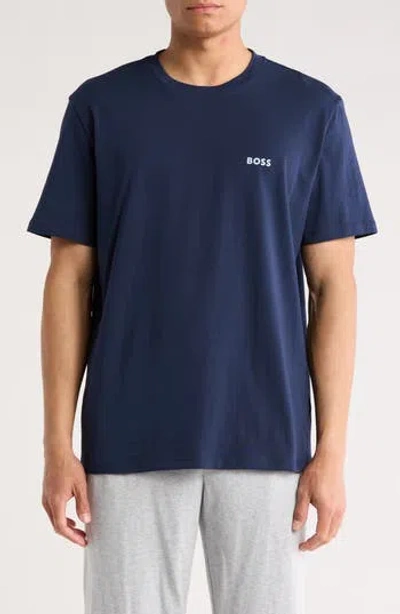Hugo Boss Boss Peter Lounge T-shirt In Blue