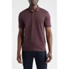 Hugo Boss Boss Phillipson Mercerized Cotton Polo In Burgundy