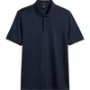 Hugo Boss Boss Phillipson Mercerized Cotton Polo In Dark Blue