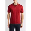 Hugo Boss Boss Phillipson Slim Fit Polo In Medium Red