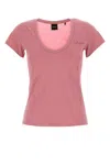 Hugo Boss Casual Cotton T-shirt Short Sleeves In Pink