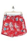 Hugo Boss Boss Piranha Recycled Polyester Swim Trunks In Bright Red