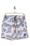 Hugo Boss Boss Piranha Recycled Polyester Swim Trunks In White