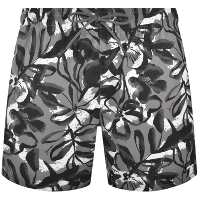 Hugo Boss Boss Piranha Swim Shorts Grey In Gray