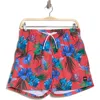 Hugo Boss Boss Piranha Swim Trunks In Medium Red