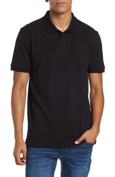 Hugo Boss Boss Piro Solid Polo In Blk