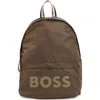 Hugo Boss Boss Pixel Logo Backpack In Green