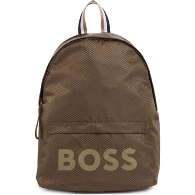 Hugo Boss Boss Pixel Logo Backpack In Green