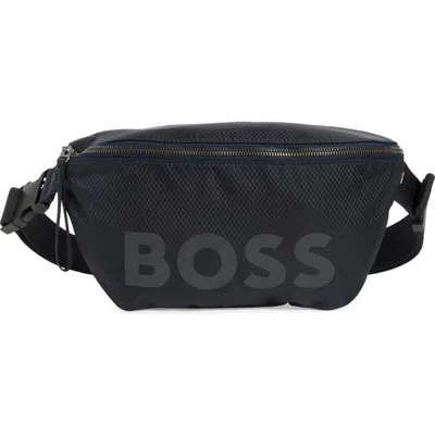 Hugo Boss Boss Pixel Recycled Belt Bag In Blue