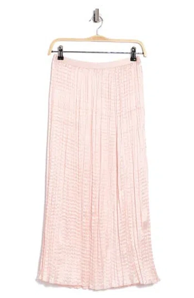 Hugo Boss Boss Pleated Midi Skirt In Pink