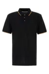 Hugo Boss Contrast Trim Parlay Polo Shirt In Black
