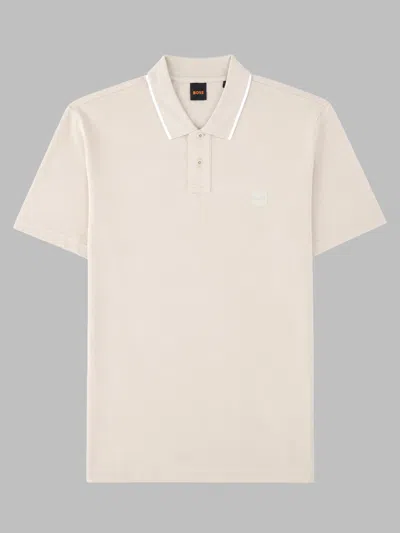 Hugo Boss Boss Polo Con Logo In Neutral
