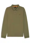 Hugo Boss Boss Polo Pe_interlock_long In Green